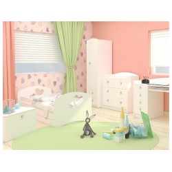 Postelja s predalom Happy Design Srca